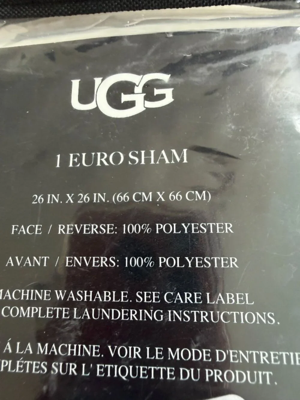 UGG AUSTRALIA Set of 2 Sherpa Euro Pillow Shams NEW NWT